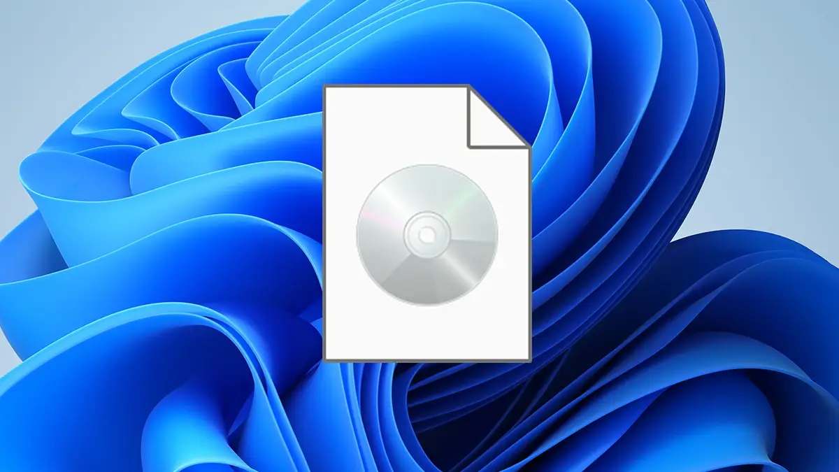 Иконка ISO файла в Windows 11 — пример типичного образа диска, готового к открытию